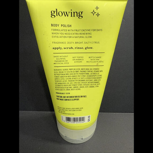 Bath & Body Works GLOWING FRUIT ENZYME Body Scrub 8oz - Picture 2 of 5